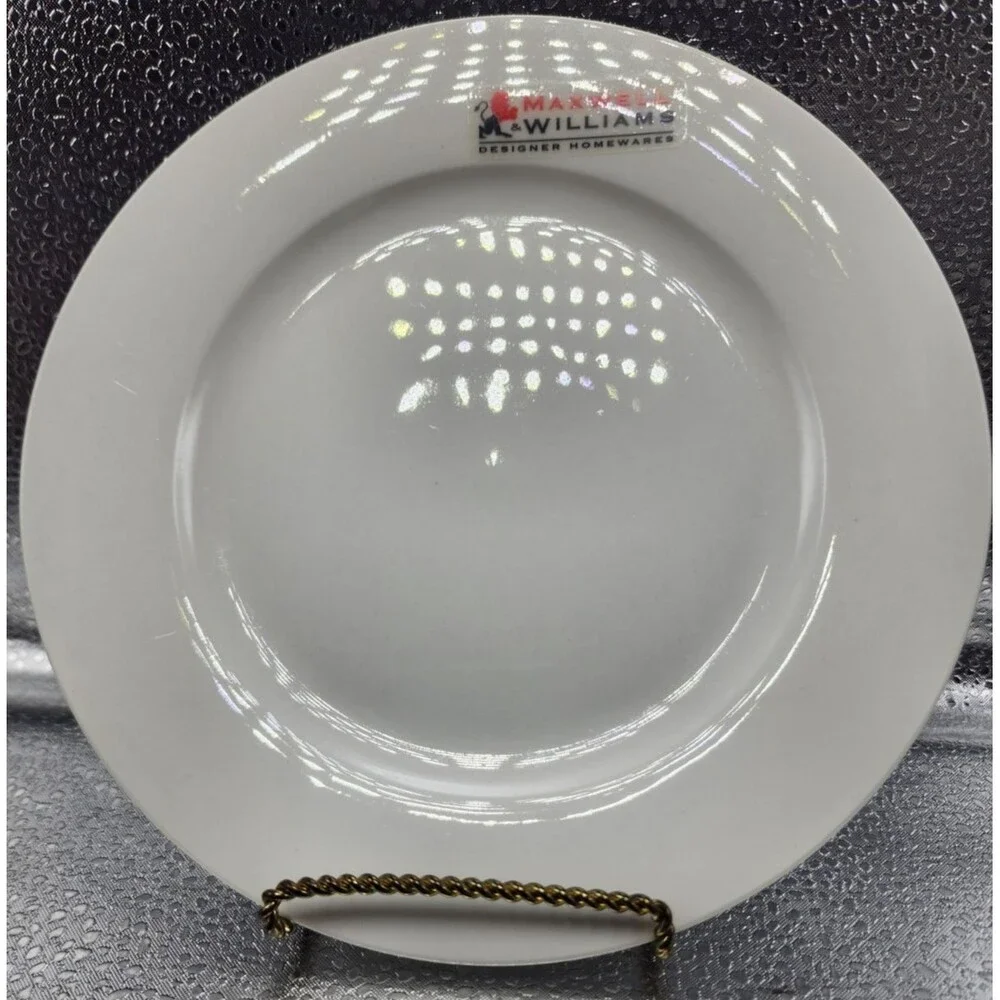 MAXWELL & WILLIAMS SALAD/DESSERT PLATE WHITE (Set of 4) READ!!